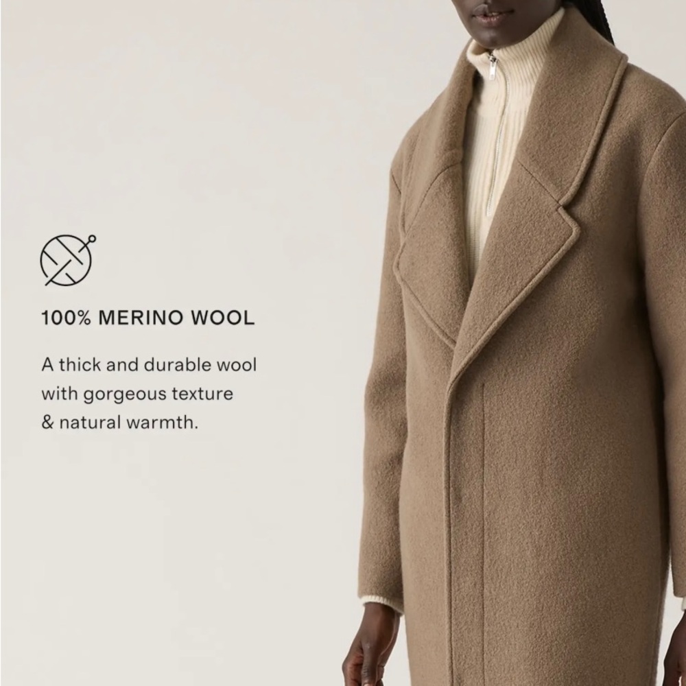 Quince 100% Merino Wool Coat - Picture 6 of 14